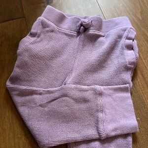 Purple 2T Baby Gap Waffle Joggers